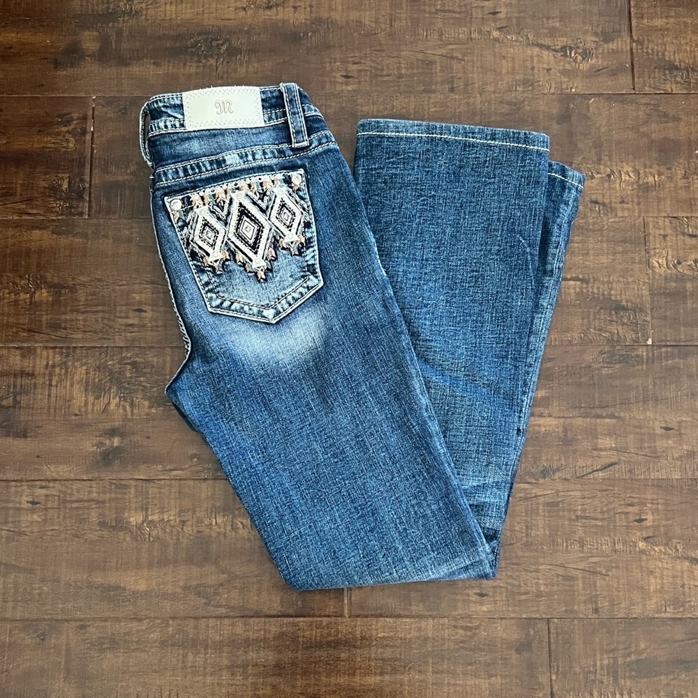Miss Me Aztec Modify Boot Cut Jeans